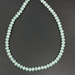 Cristallo Azzurro opaco rondelle sfaccettate 8mm