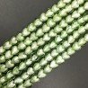 Perline in Vetro Stile Murano Verde Forma Cuore Piatto Liscio Foro Passante 12mm