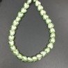 Perline in Vetro Stile Murano Verde Forma Cuore Piatto Liscio Foro Passante 12mm