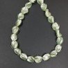 Perline in Vetro Stile Murano Tondo Twist Verde 14X15mm Liscio Foro Passante