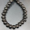 Perline in Vetro Stile Murano Nero Forma Rondelle 20mm Liscio Foro Passante