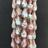 Perline in Vetro Stile Murano Viola Forma Goccia Tondo Liscio Foro Passante 10X18mm