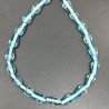 Perline in Vetro Stile Murano Azzurro Forma Goccia Tondo Liscio Foro Passante 10X18mm