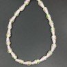 Perline in Vetro Stile Murano Rosa Forma Goccia Tondo Liscio Foro Passante 10X17mm