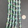 Perline in Vetro Stile Murano Azzurro Forma Goccia Tondo Liscio Foro Passante 10X17mm