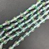 Perline in Vetro Stile Murano Azzurro Forma Goccia Tondo Liscio Foro Passante 10X17mm