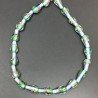 Perline in Vetro Stile Murano Azzurro Forma Goccia Tondo Liscio Foro Passante 10X17mm
