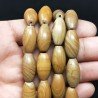 Pietra Paesina Naturale in Perline Forma Barilotto Liscio Foro Passante 11X20mm