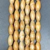 Pietra Paesina Naturale in Perline Forma Barilotto Liscio Foro Passante 11X20mm