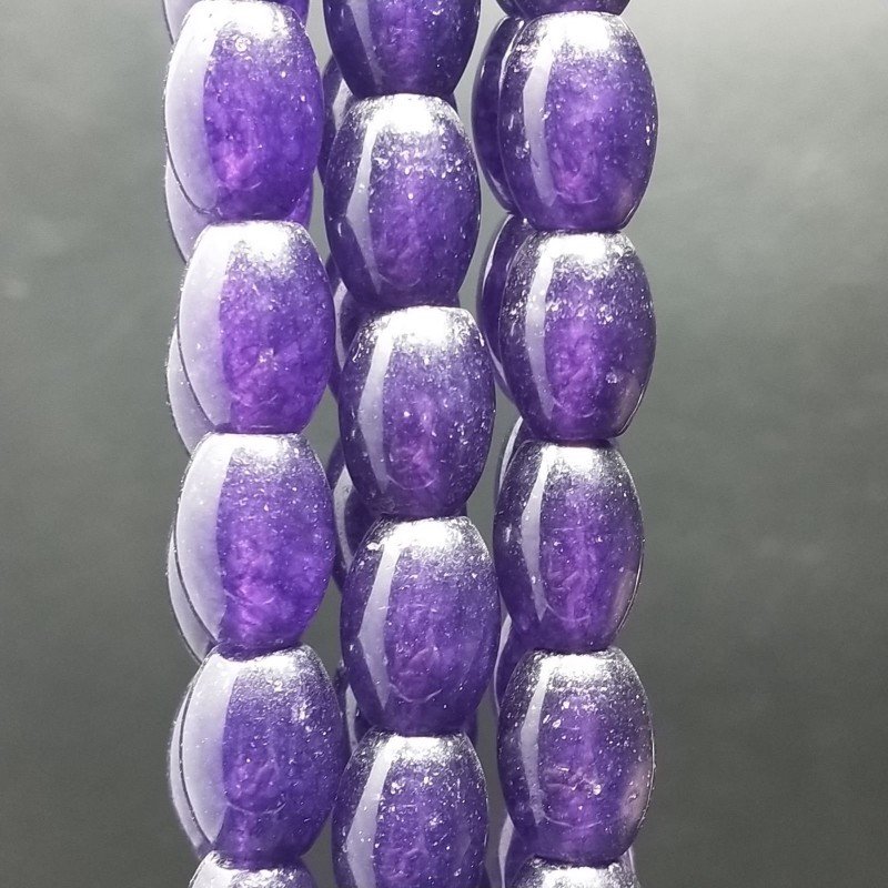 Agata Viola Perline Forma Barilotto Liscio 10X14mm