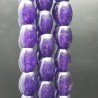 Agata Viola Perline Forma Barilotto Liscio 10X14mm