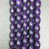 Agata Viola Perline Forma Barilotto Liscio 10X14mm