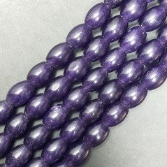 Agata Viola Perline Forma Barilotto Liscio 10X14mm