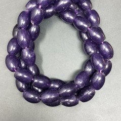 Agata Viola Perline Forma Barilotto Liscio 10X14mm