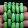 Aulite Verde Perline Forma Barilotto Liscio 09X20mm