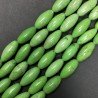 Aulite Verde Perline Forma Barilotto Liscio 09X20mm