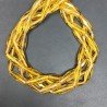 Topazio Giallo Idrotermale Perline Forma Barilotto Sfaccettato 05X20mm