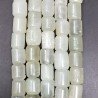 Giada Naturale Perline Forma Cilindro Liscio Inciso 11X13mm