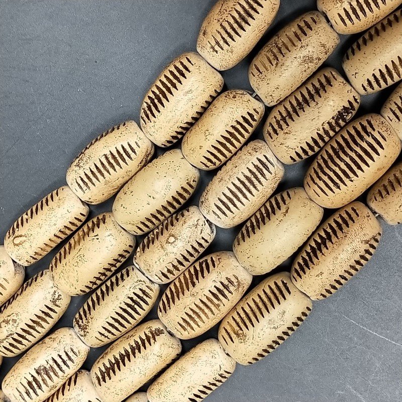 Diaspro Africano Perline Forma Cilindro Liscio Inciso 11-12X21-22mm Diaspro Africano Perline Forma Cilindro Liscio Inciso 11-12X21-22mm