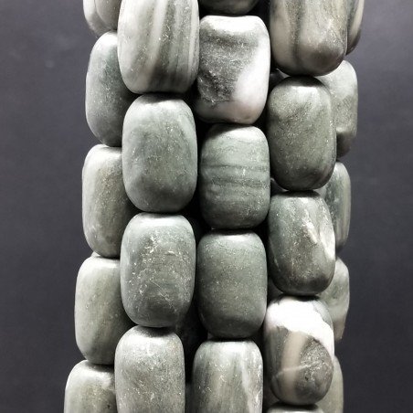 Agata Mushciata Perline Forma Barilotto Liscio 14X18mm