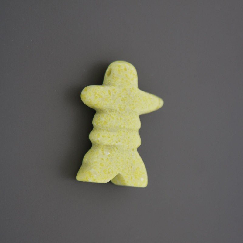 Pendente giada limone forma omino 35x20 1pz
