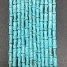 Pasta Di Turchese Perline Forma Tubetti Lavorato Liscio Foro Passante 05X10mm