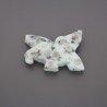 Pendente pietra kiwi forma uccello 38x20 mm 1pz