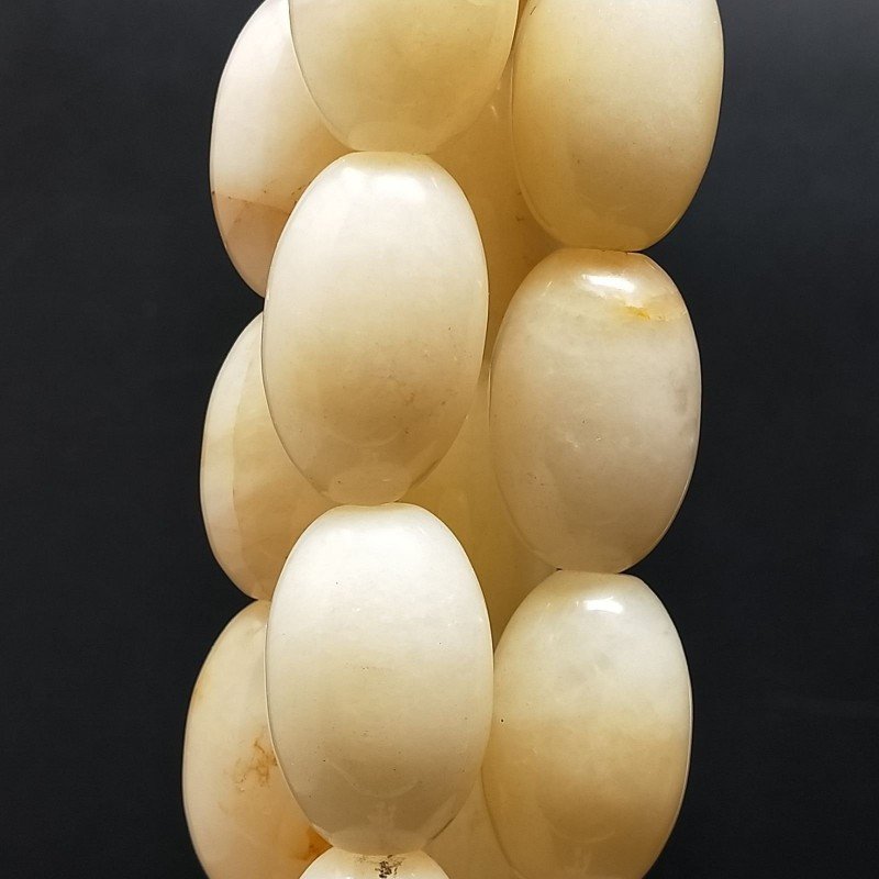 Calcite Perline Forma Barilotto Liscio 18x27mm