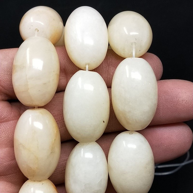 Calcite Perline Forma Barilotto Liscio 18x27mm