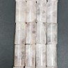 Quarzo Rosa Perline Forma Cilindro Liscio 14X29mm