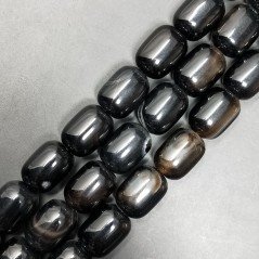 Onice Nera Perline Forma Barilotto Liscio 13X18mm Onice Nera Perline Forma Barilotto Liscio 13X18mm