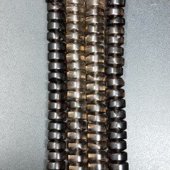 Quarzo Fume Naturale in Perline Forma Rondelle Liscio Foro Passante 08mm