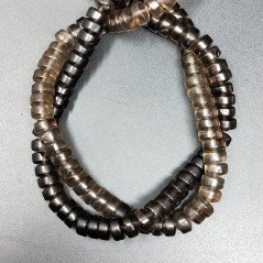 Quarzo Fume Naturale in Perline Forma Rondelle Liscio Foro Passante 08mm