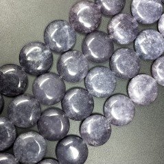 Giada viola chiaro tondo piatto liscio 20mm