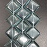 Ossidiana Nobile in Perline Forma Rombo Piatto Elicoidale Liscio Foro Diagonale 30mm