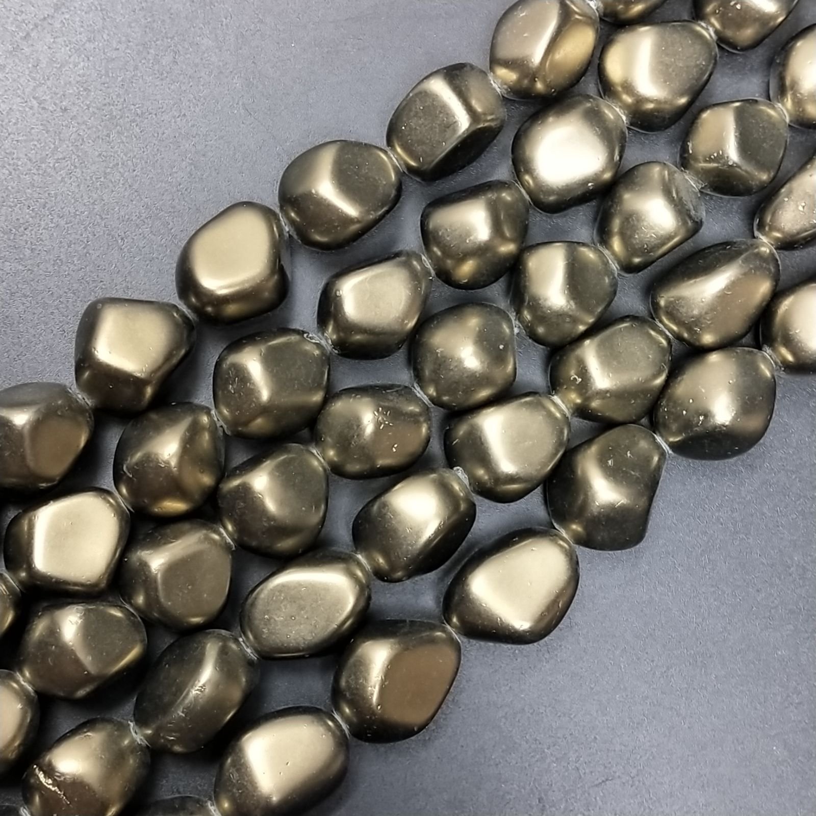 Perle di maiorca bronzo metallizzato sassi lisci