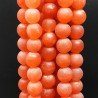 Giada Arancione Perline Satinato-Matte Forma Tondo Liscio 10mm