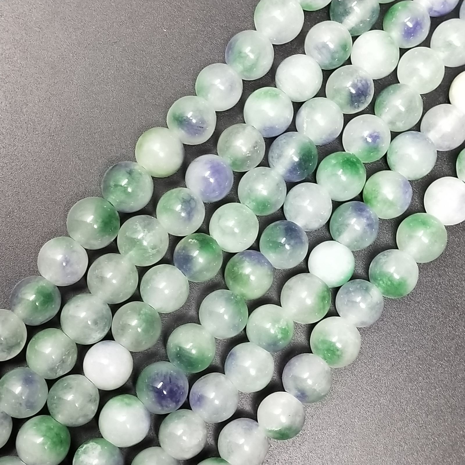 Perla Giada Tonda Multicolore 10mm | Gioielli in Pietra Naturale