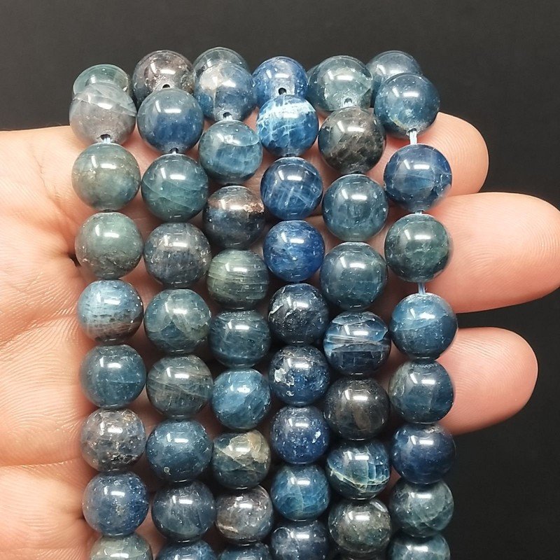 Apatite Grezzo Perline Forma Tondo Liscio 10mm