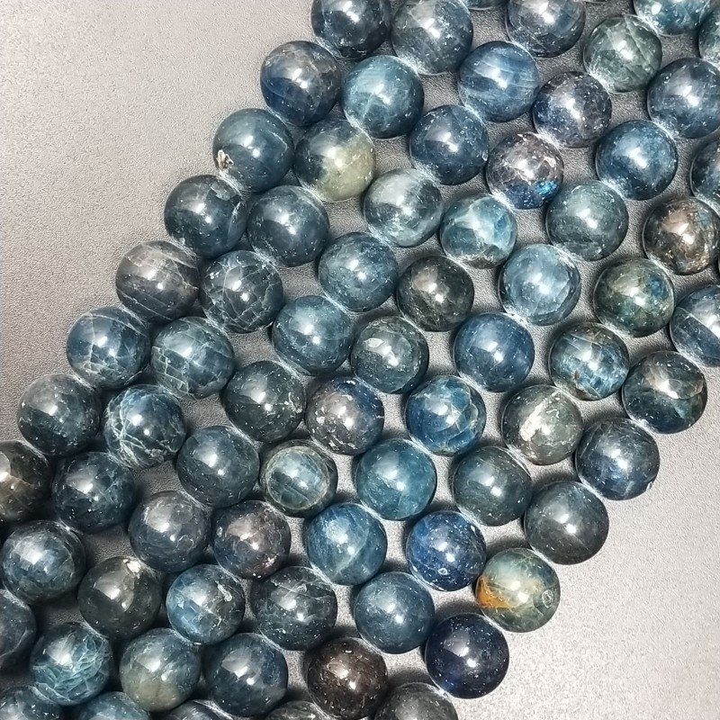 Apatite Grezzo Perline Forma Tondo Liscio 10mm