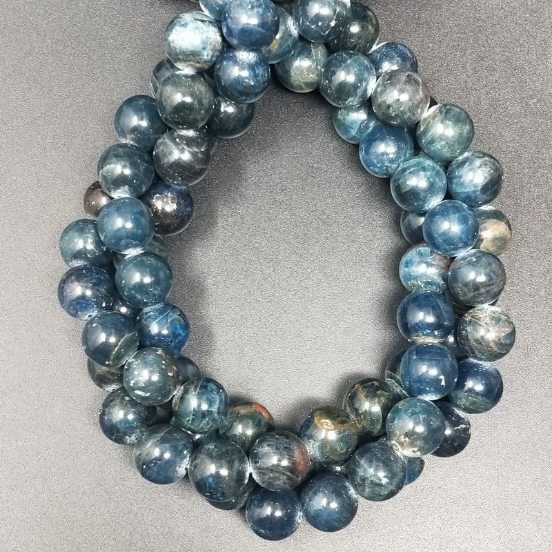 Apatite Grezzo Perline Forma Tondo Liscio 10mm