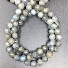 Labradorite Madagascar Perline Forma Tondo Liscio 10mm