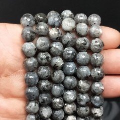 Labradorite Naturale Perline Forma Tondo Sfaccettato 10mm