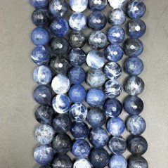 Sodalite Perline Forma Tondo Sfaccettato 10mm