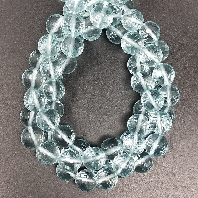 Ossidiana Perline Forma Tondo Sfaccettato 10mm