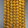 Topazio Giallo Idrotermale Perline Forma Tondo Sfaccettato 10mm