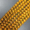 Topazio Giallo Idrotermale Perline Forma Tondo Sfaccettato 10mm