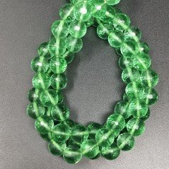 Ossidiana Verde Perline Forma Tondo Sfaccettato 10mm