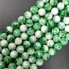 Resina Ambra Verde Perline Forma Tondo Liscio 12mm