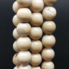 Conchiglia BeigePerline Forma Tondo Liscio 12mm